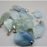 GPK Irregular Shape Stone Pendant - 10 pcs pack - Aquamarine
